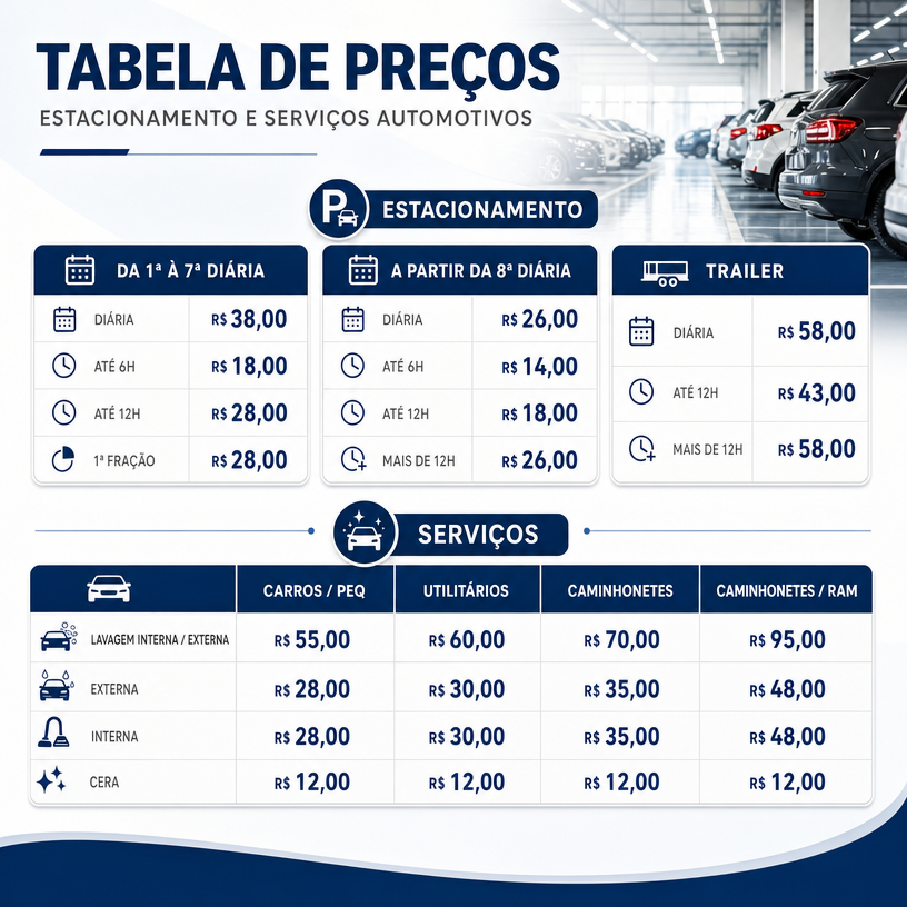 Tabela de Preços